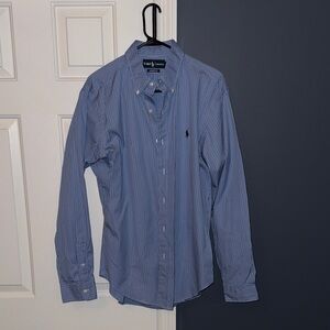 Ralph Lauren Men's Blue Pinstripe Shirt